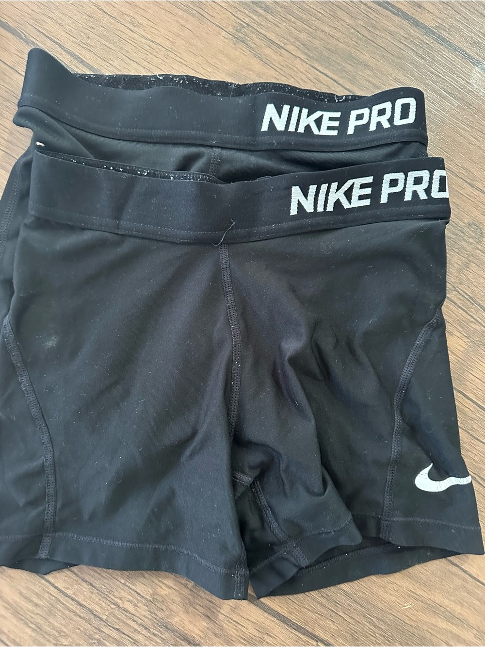 2 Nike pro compression shorts